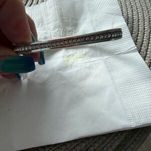 Brighton secret of love Silver Crystal bangle bracelet NWT